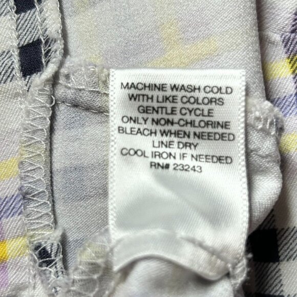 7th Avenue New York & Company Plaid Stretch Ankle Length Pant - Size Large - Picture 6 of 6